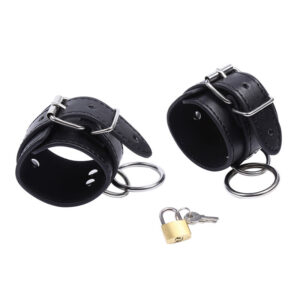 Ohmama Fetish-Manette per polsi con O-ring e Blocco-Metallo · Bondage & Manette (immagine 7)