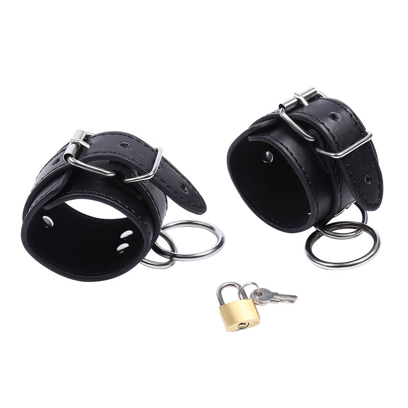Ohmama Fetish-Manette per polsi con O-ring e Blocco-Metallo · Bondage & Manette (immagine 7)