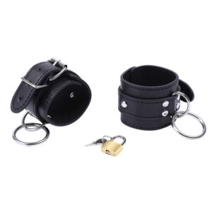 Ohmama Fetish-Manette per polsi con O-ring e Blocco-Metallo · Bondage & Manette (immagine 9)