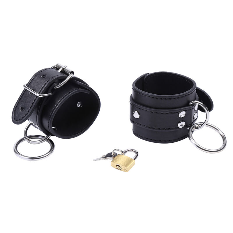 Ohmama Fetish-Manette per polsi con O-ring e Blocco-Metallo · Bondage & Manette (immagine 9)