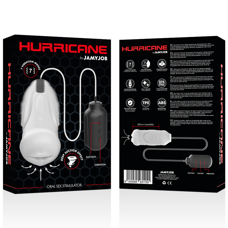 Jamyjob-Hurricane Stimolatore Orale con Suzione-TPE, 7 velocità 5 Jamyjob-Hurricane Stimolatore Orale con Suzione-TPE, 7 velocità · Masturbatori (imaginea 6)