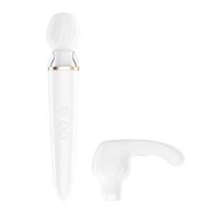 Satisfyer Wand-Doppia Wand-er App White-Silicone, 12 velocità 10 Satisfyer Wand-Doppia Wand-er App White-Silicone, 12 velocità · Giocattoli per coppie (imaginea 5)
