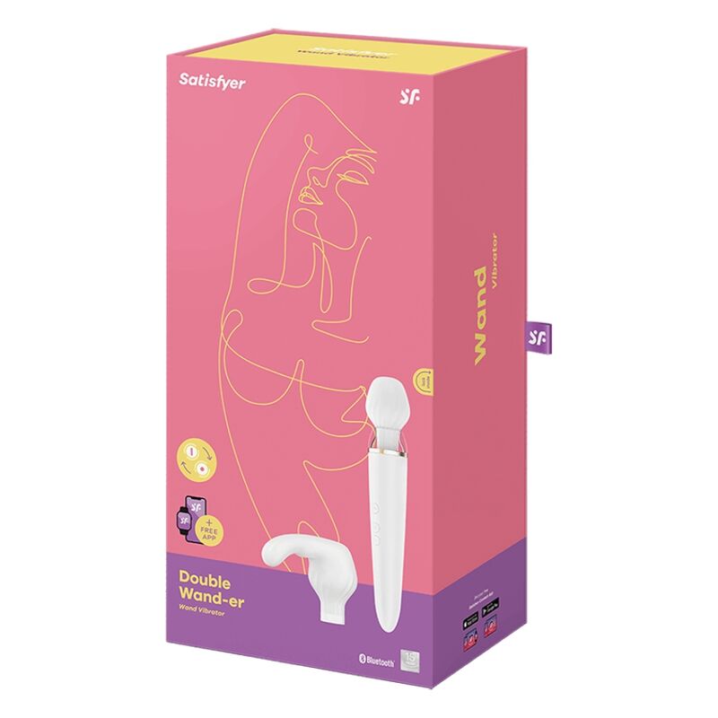 Satisfyer Wand-Doppia Wand-er App White-Silicone, 12 velocità 4 Satisfyer Wand-Doppia Wand-er App White-Silicone, 12 velocità · Giocattoli per coppie (imaginea 4)