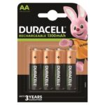 Duracell-Batteria ricaricabile HR6 Aa 1300mAh - 4 pezzi · Batterie & Accessori