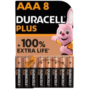 Duracell-Plus Power-100 Batterie alcaline Aaa LR03, 8 Pezzi · Batterie & Accessori