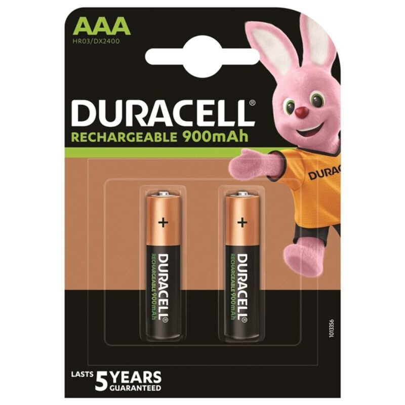 Duracell-Batteria ricaricabile HR03 Aaa 900mAh 2 unità