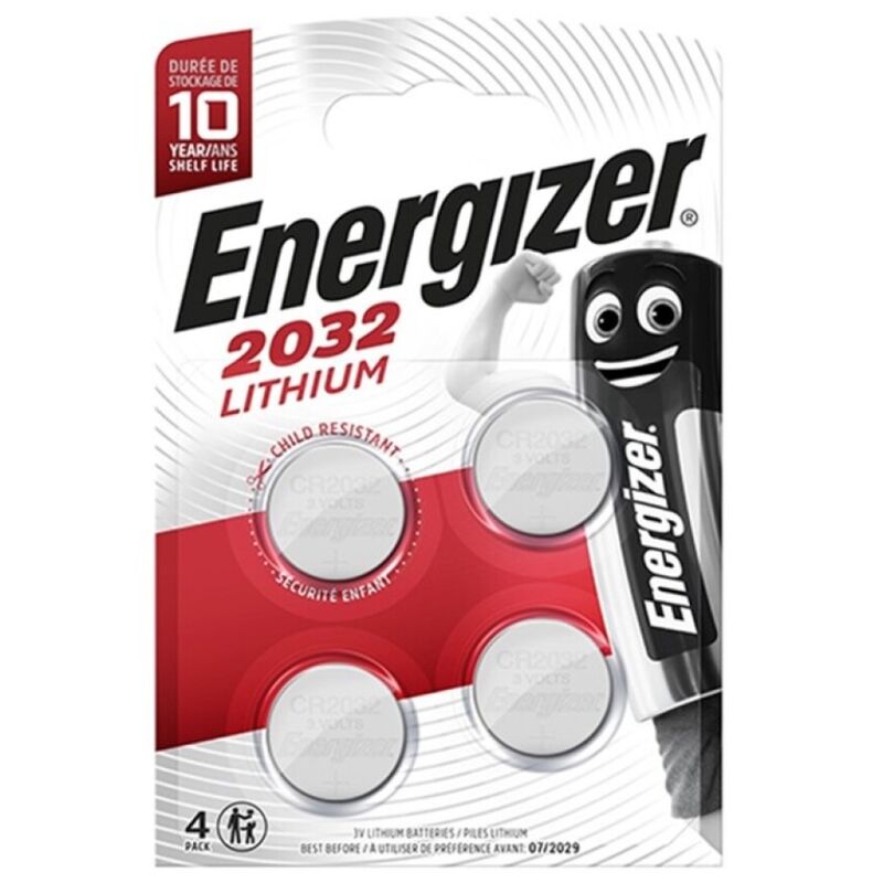 Energizer-Tipo di batteria al litio CR2032 3V - Pacchetto 4 pezzi 1 Energizer-Tipo di batteria al litio CR2032 3V - Pacchetto 4 pezzi · Batterie & Accessori