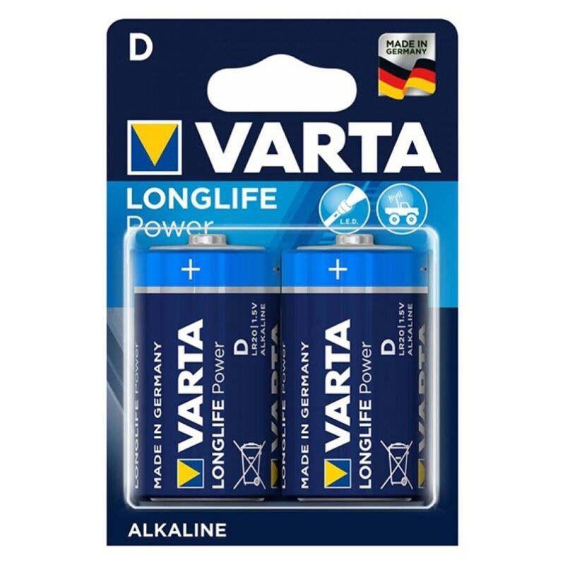 Varta-Batterie Alcaline Longlife Power D LR20 2 Pezzi 1 Varta-Batterie Alcaline Longlife Power D LR20 2 Pezzi · Batterie & Accessori