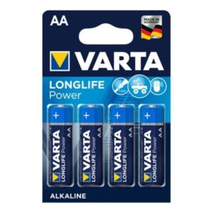 Varta-Longlife Power Batterie Alcaline Aa LR6, Set 4 Pezzi
