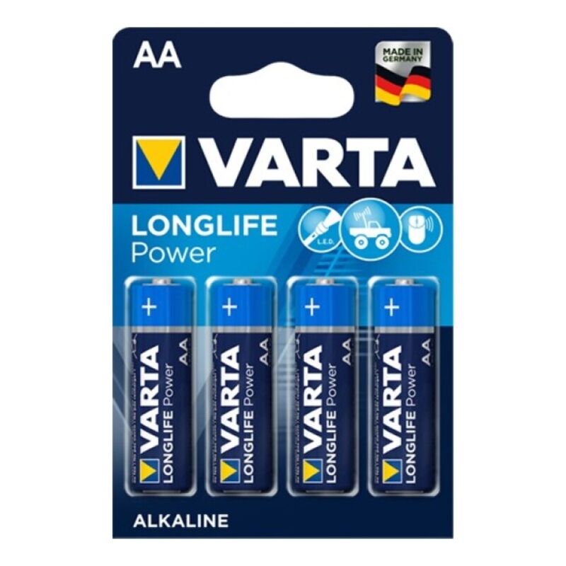Varta-Longlife Power Batterie Alcaline Aa LR6, Set 4 Pezzi 1 Varta-Longlife Power Batterie Alcaline Aa LR6, Set 4 Pezzi · Batterie & Accessori