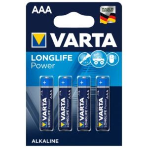 Varta-Longlife Power Batterie Alcaline Aaa LR03 - 4 Unità