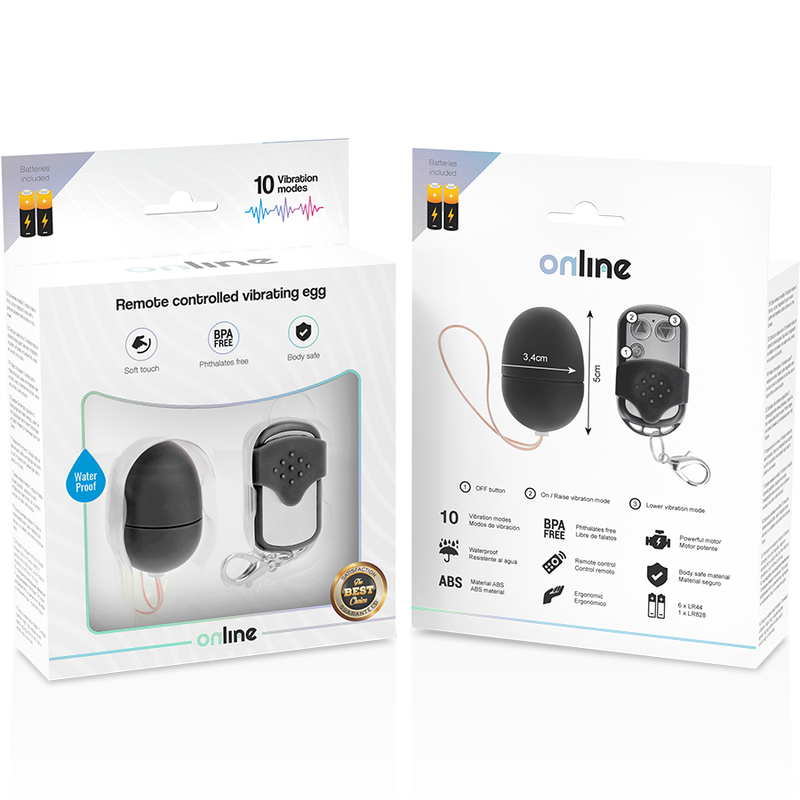 Online-Uovo Vibratore con telecomando ABS, 10 velocità 81 Online-Uovo Vibratore con telecomando ABS, 10 velocità · Vibratori (imaginea 3)