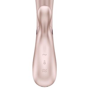Satisfyer-Vibratore coniglio Hot Lover con Riscaldamento · Giocattoli per coppie (imaginea 3)