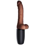 King Cock-Più Triple Threat Tonalità Marrone-TPE, 7 velocità — PIPEDREAMS · Vibratori