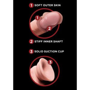 King Cock-Plus 3D Dildo a sfere pendenti 12.7 cm-TPE, Ventosa — PIPEDREAMS · Dildo & Stimolatori (imaginea 6)