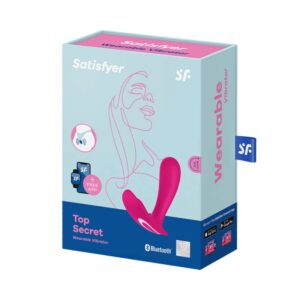 Satisfyer Vibrator-Top Segreto Vibratore Rosa-Silicone, Ricaricabile · Giocattoli anali (imaginea 4)