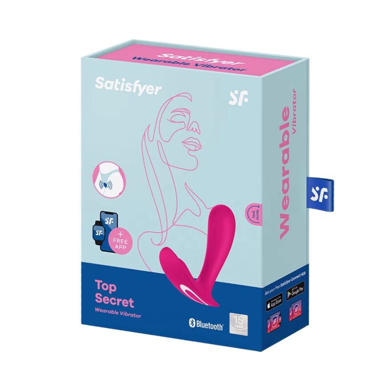 Satisfyer Vibrator-Top Segreto Vibratore Rosa-Silicone, Ricaricabile · Giocattoli anali (imaginea 4)