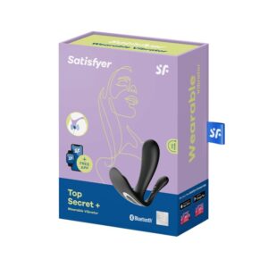 Satisfyer-Vibratore Portatile Top Secret+ Nero · Giocattoli per coppie (immagine 2)