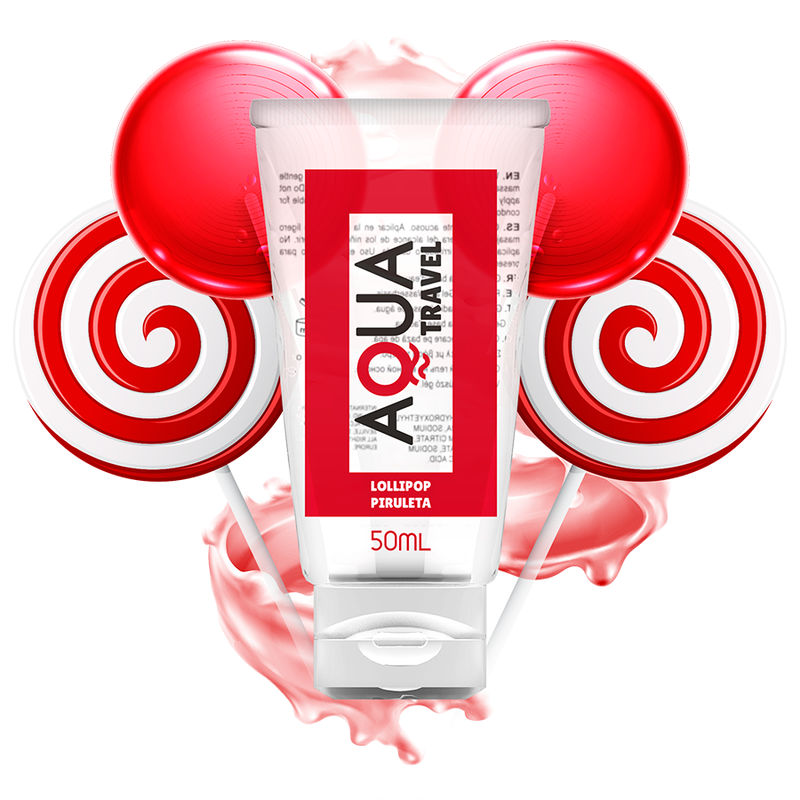 Aqua Travel-Lubrificante a base d'acqua Aroma Lollipop - 50 ml