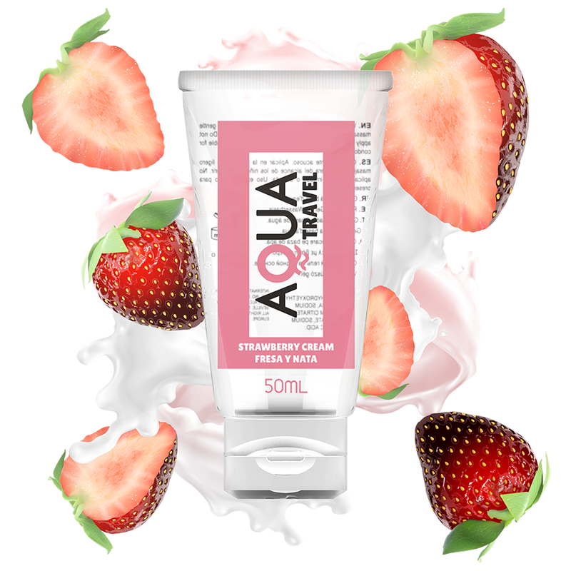 Aqua Travel-Lubrificante a base d'acqua aroma Strawberry Cream 1 Aqua Travel-Lubrificante a base d'acqua aroma Strawberry Cream · Lubrificanti