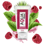 Aqua Travel-Lubrificante a base d'acqua, Sapore di lampone selvatico · Lubrificanti
