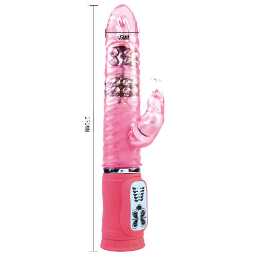 Baile Rotations-Cute Passion Bunny Rampante 10F 27 cm-Silicone · Vibratori (imaginea 3)