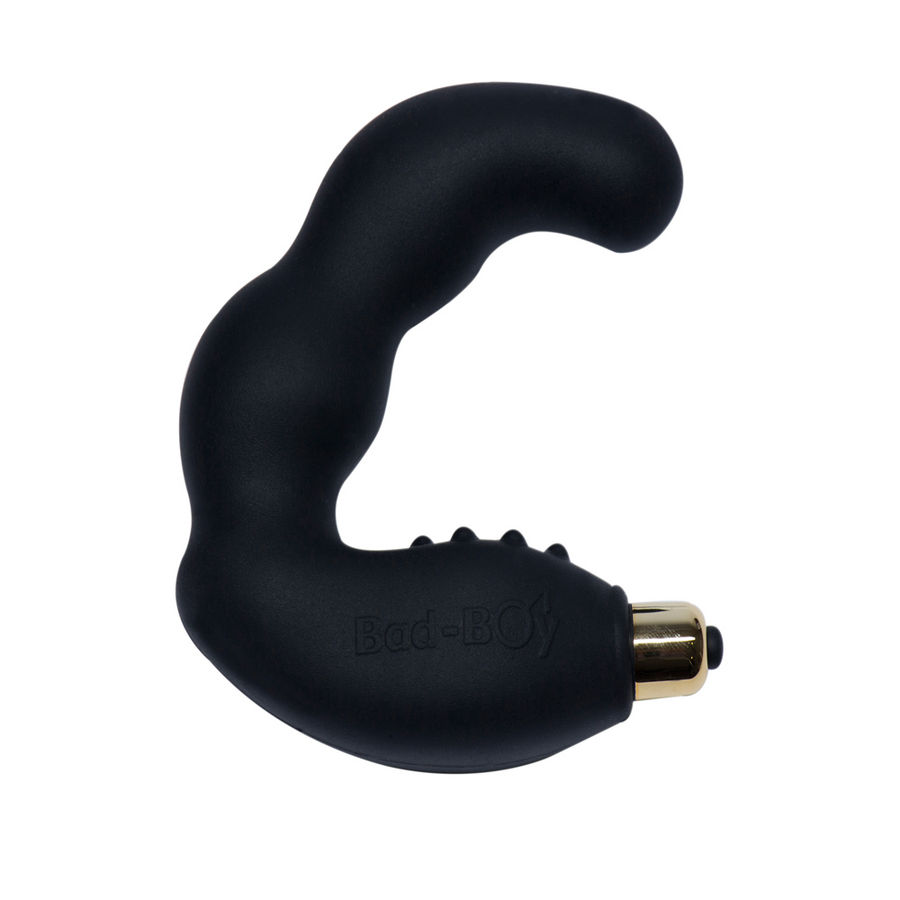 Rocks-off-Bad Boy Massager Prostatic Maschio Nero-Silicone, 7
