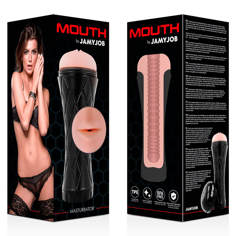 Jamyjob-Masturbatore orale - Mouth-TPE · Masturbatori (immagine 5)