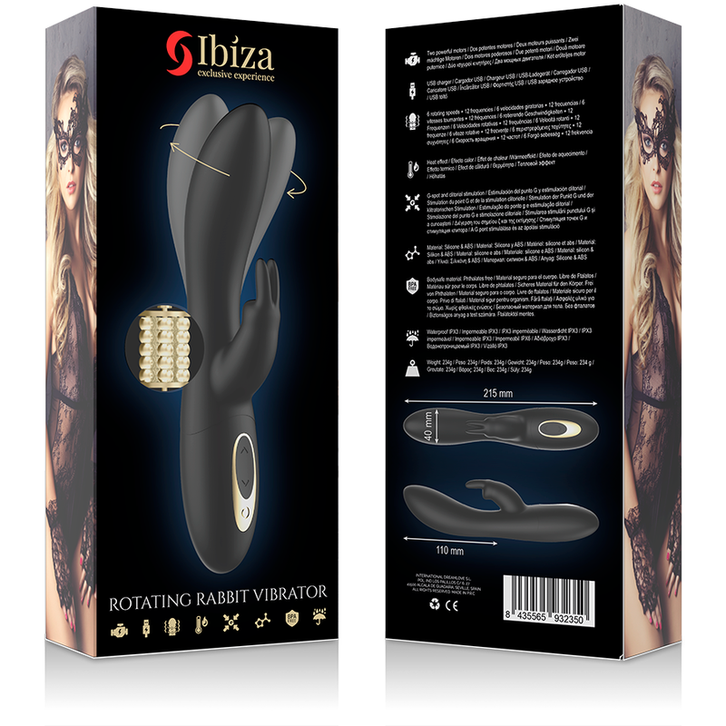 Ibiza Technology Rotatore Perlato Potente con Rabbit-Silicone, 5 8 Ibiza Technology Rotatore Perlato Potente con Rabbit-Silicone, 5 · Vibratori (imaginea 8)