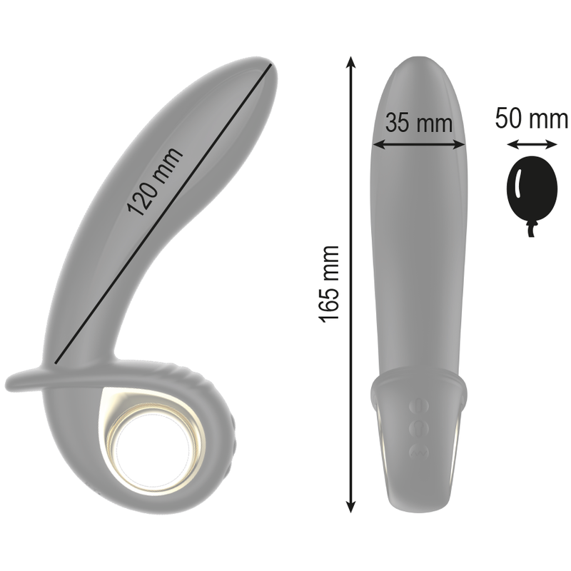 Ibiza Technology Vibratore Gonfiabile Forte Anale/Vaginale · Vibratori (immagine 4)