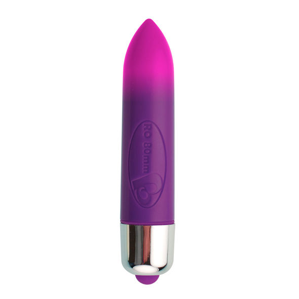 Rocks-off-IT-80 mm Vibratore Bullet con Cambio Colore 7 V-7