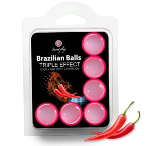 Secretplay Cosmetic-Set 6 Biglie Brasiliane Triplo Effetto