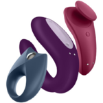 Satisfyer Vibrator-Partner Box 3-Silicone, Ricaricabile, App, USB · Anelli & Guaine per pene
