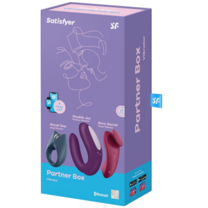 Satisfyer Vibrator-Partner Box 3-Silicone, Ricaricabile, App, USB · Anelli & Guaine per pene (immagine 7)