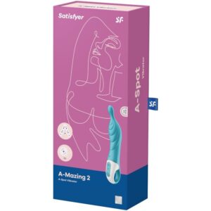 Satisfyer Vibrator-Amazing 2 A-spot Vibromassaggio Turchese-Silicone · Vibratori (immagine 3)