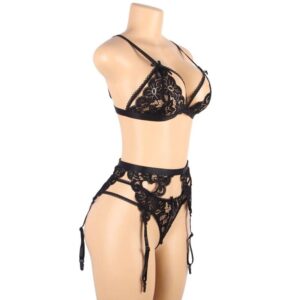 Subblime-Set 3 Parti Reggiseno + Giarrettiera + Tanga · Lingerie spicy & Bodystocking (imaginea 9)