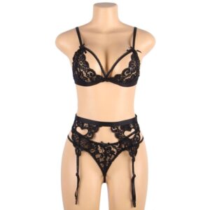 Subblime-Set 3 Parti Reggiseno + Giarrettiera + Tanga · Lingerie spicy & Bodystocking (imaginea 10)