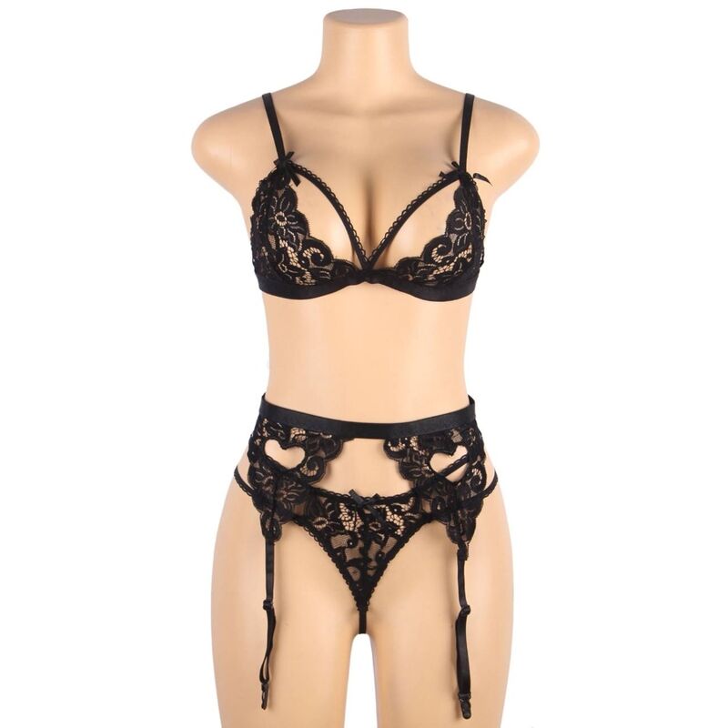 Subblime-Set 3 Parti Reggiseno + Giarrettiera + Tanga · Lingerie spicy & Bodystocking (imaginea 10)