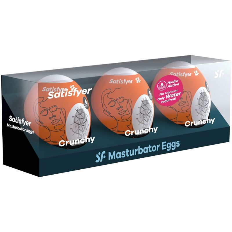 Satisfyer Eggs-3 Uova Masturbanti Naughty, Savage & Crunchy-TPE 2 Satisfyer Eggs-3 Uova Masturbanti Naughty, Savage & Crunchy-TPE · Kit di giocattoli (imaginea 2)