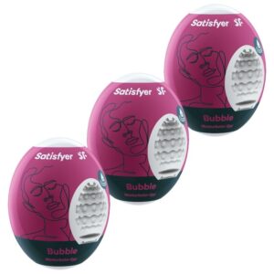 Satisfyer Eggs-3 Uova Masturbatrici Bubble-TPE 3 Satisfyer Eggs-3 Uova Masturbatrici Bubble-TPE · Kit di giocattoli