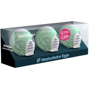 Satisfyer Eggs-3 Uova Masturbanti Riffle-TPE 4 Satisfyer Eggs-3 Uova Masturbanti Riffle-TPE · Kit di giocattoli (imaginea 2)