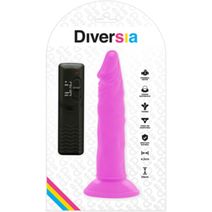 Diversia-Dildo Vibratore Flessibile Viola 23 cm -o- 4.3 cm-TPE · Vibratori (imaginea 6)