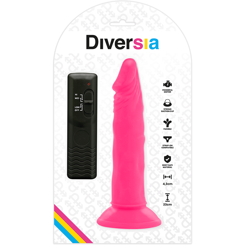 Diversia-Dildo Vibratore Flessibile Rosa 23 cm -o- 4.3 cm-TPE 3 Diversia-Dildo Vibratore Flessibile Rosa 23 cm -o- 4.3 cm-TPE · Vibratori (immagine 3)