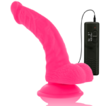 Diversia-Dildo Vibrante Flessibile Rosa 21.5 cm - 4.5 cm-TPE · Vibratori