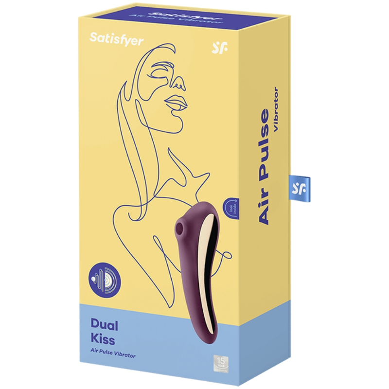 Satisfyer Air Pulse-Dual Kiss Air Pulse Vino Vibratore 2 Satisfyer Air Pulse-Dual Kiss Air Pulse Vino Vibratore · Vibratori (imaginea 2)