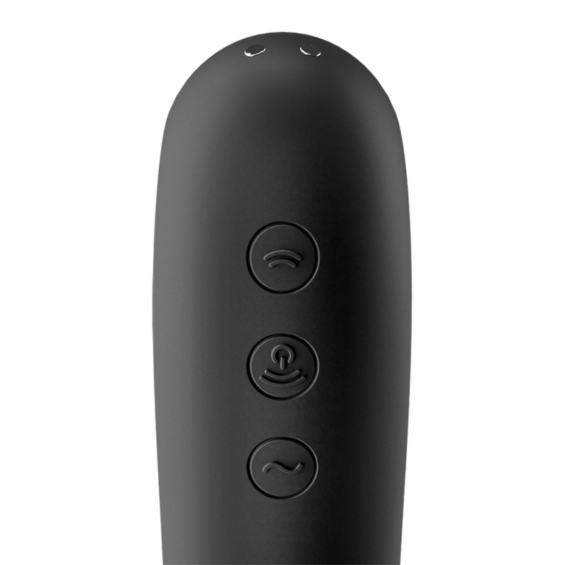 Satisfyer Air Pulse-Dual Kiss Air Pulse Vibrator Nero-Silicone 3 Satisfyer Air Pulse-Dual Kiss Air Pulse Vibrator Nero-Silicone · Vibratori (imaginea 3)