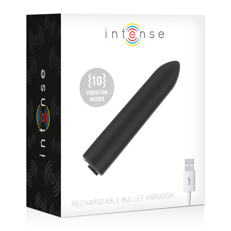 Intense Fun Toys-Bullet Vibratore Ricaricabile, 10 modalità-10 velocità · Vibratori (immagine 4)
