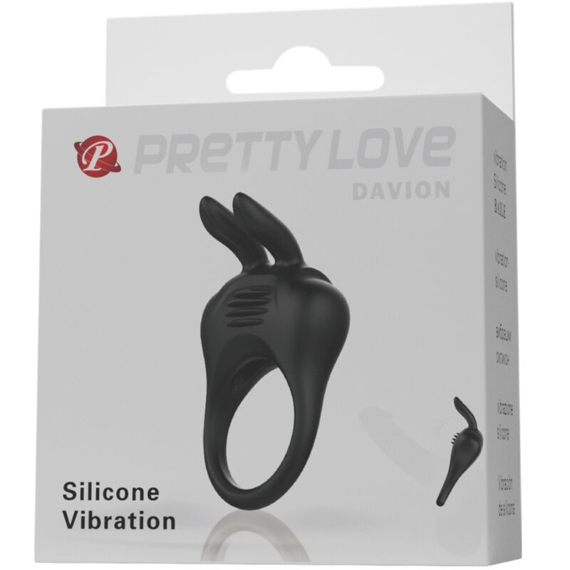For Him-Davion Rabbit Anello Vibratore per Erezione e Stimolatore 4 For Him-Davion Rabbit Anello Vibratore per Erezione e Stimolatore — PRETTY LOVE · Anelli & Guaine per pene (imaginea 4)