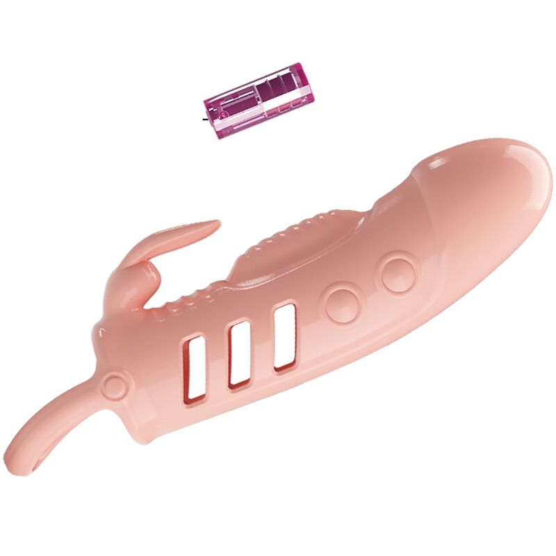 For Him-Sloane Rabbit Guaina per pene con Vibrazioni-TPR — PRETTY LOVE · Anelli & Guaine per pene (immagine 5)