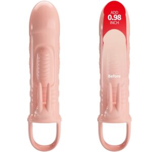 For Him-Sloane Rabbit Guaina per pene con Vibrazioni-TPR — PRETTY LOVE · Anelli & Guaine per pene (immagine 3)